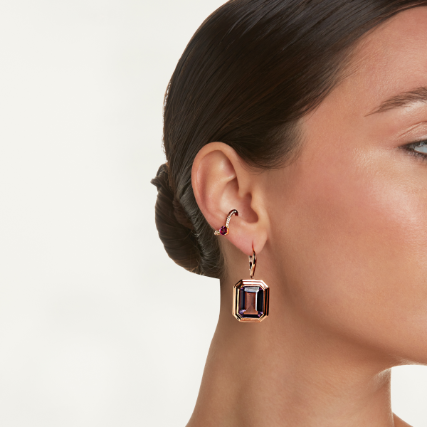 RUBY HEART CHEVRON EAR CUFF