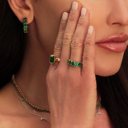 Emerald Earrings Bootes