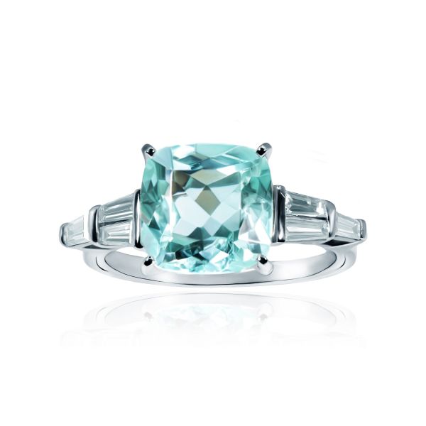 Tourmaline & Diamonds Ring Amphitrite