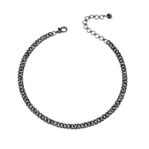 DIAMOND TWINKLE MINI PAVE LINK NECKLACE