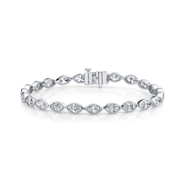 DIAMOND MARQUISE EAST WEST TENNIS BRACELET