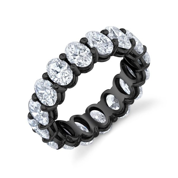 DIAMOND OVAL ETERNITY RING, 6cts