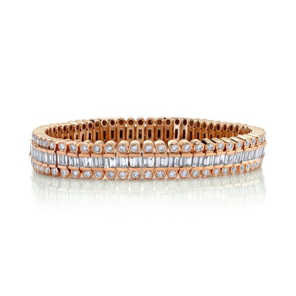 DIAMOND DOT SCALES STRETCH BRACELET