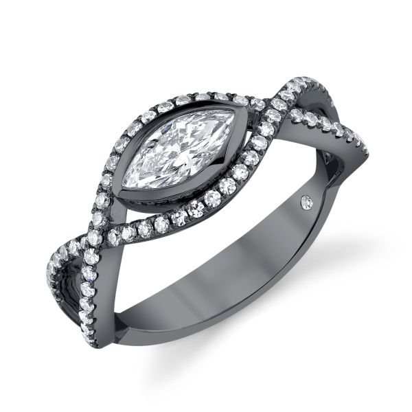DIAMOND MARQUISE PAVE VINE RING
