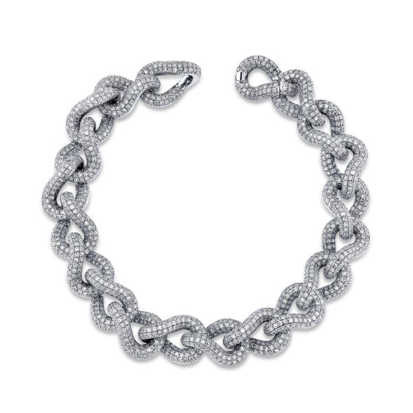 DIAMOND PAVE INFINITY LINK BRACELET