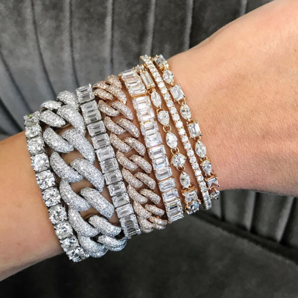 BLACK DIAMOND TENNIS BRACELET, 12cts