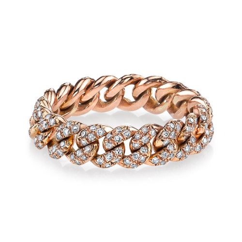 DIAMOND PAVE MINI LINK RING