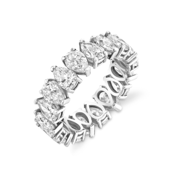 DIAMOND PEAR ETERNITY RING