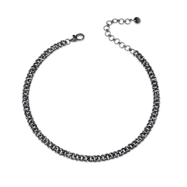 DIAMOND TWINKLE MINI PAVE LINK NECKLACE