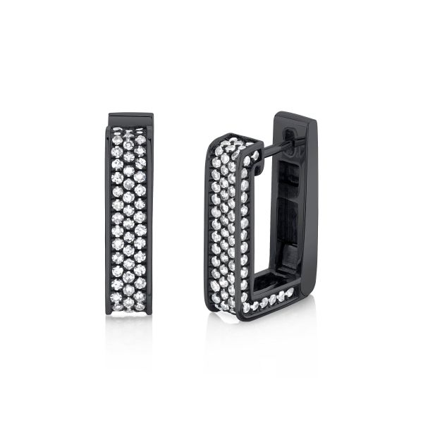 DIAMOND PAVE DECO LINK HUGGIES