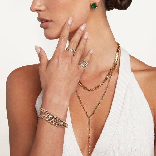 DIAMOND PAVE PERSONALIZED 7 LETTER CUT-OUT HEART RING