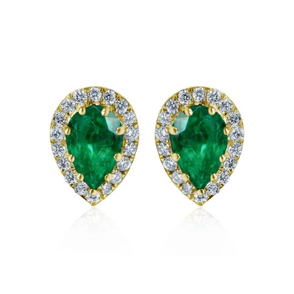 Emerald & Diamond Earrings Ceres