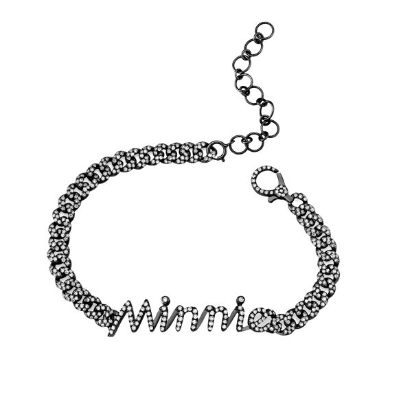 DIAMOND NAME MINI LINK BRACELET
