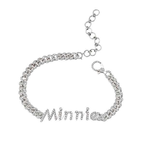 DIAMOND NAME MINI LINK BRACELET